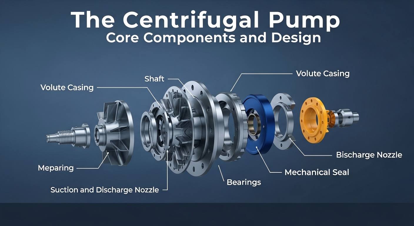 Quali sono i componenti principali di una pompa centrifuga?