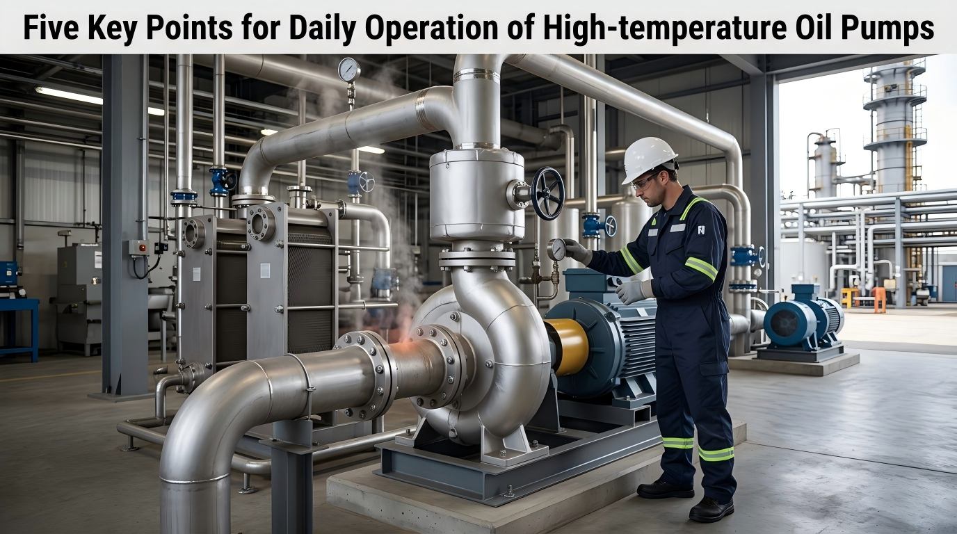 Cinque note chiave per il funzionamento quotidiano delle pompe dell'olio ad alta temperatura
