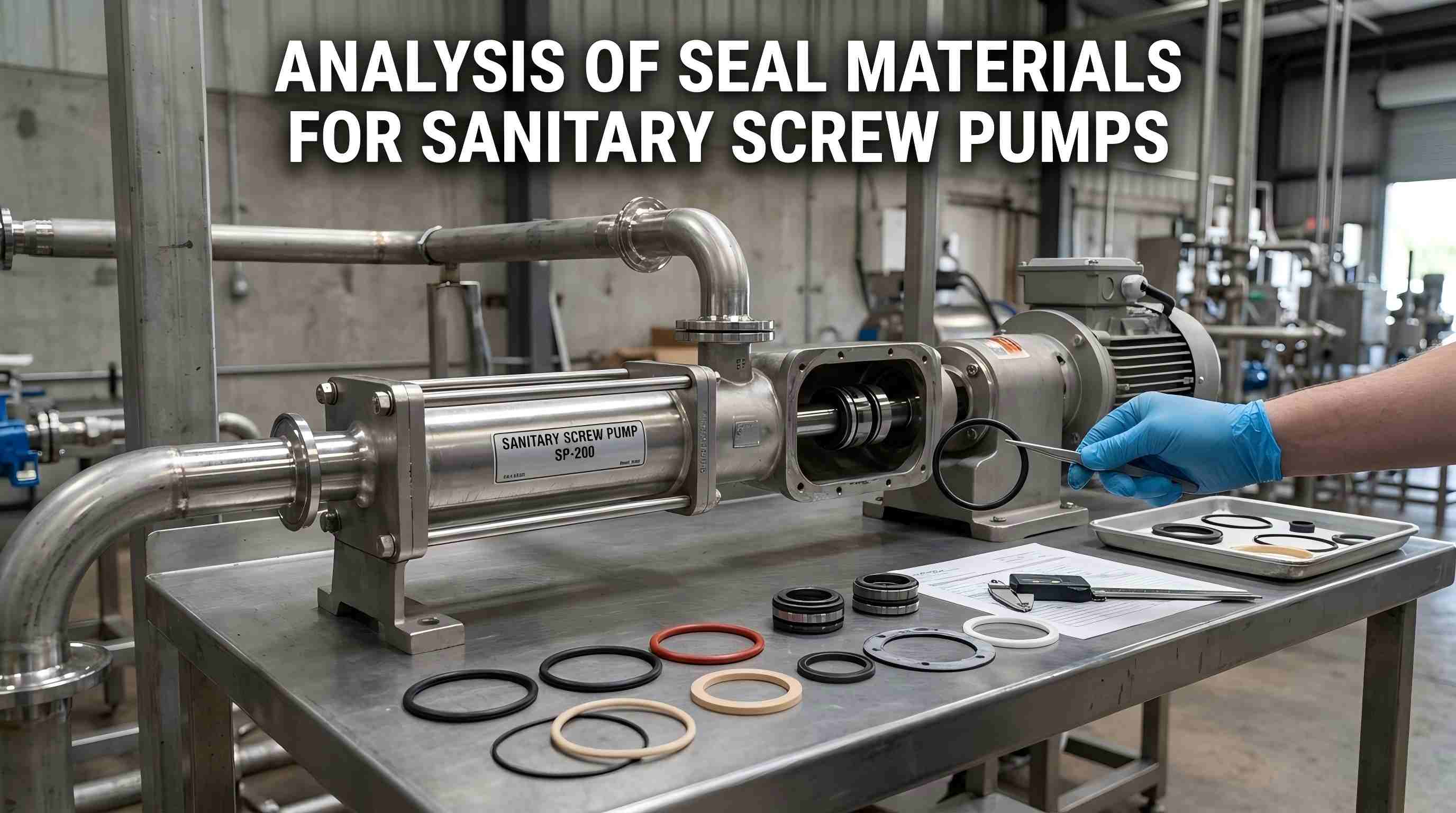 Analisi dei materiali di tenuta per pompe a vite sanitarie