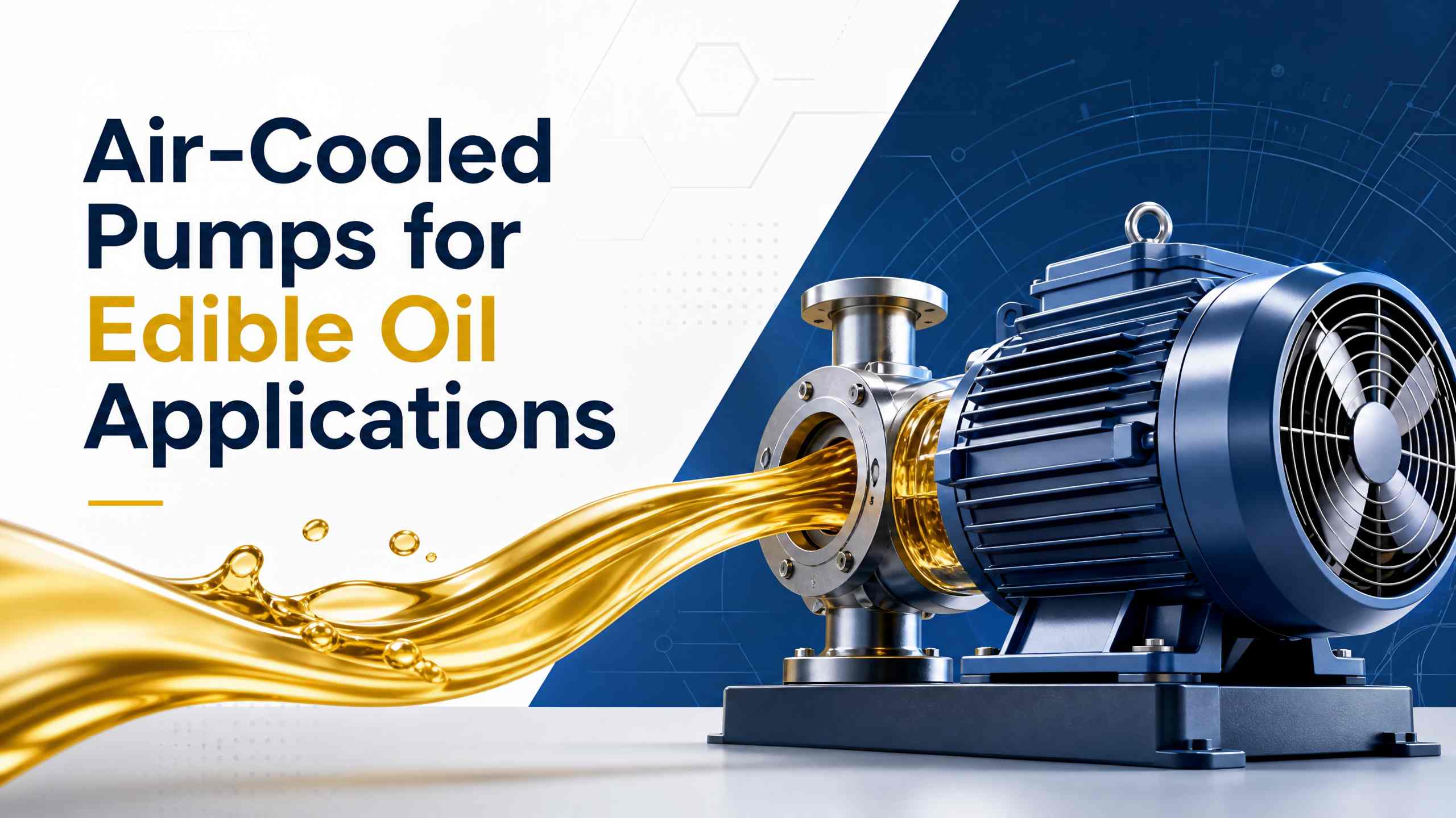 Pompe raffreddate ad aria per applicazioni con olio commestibile: un'analisi completa di principi, vantaggi e selezione del modello