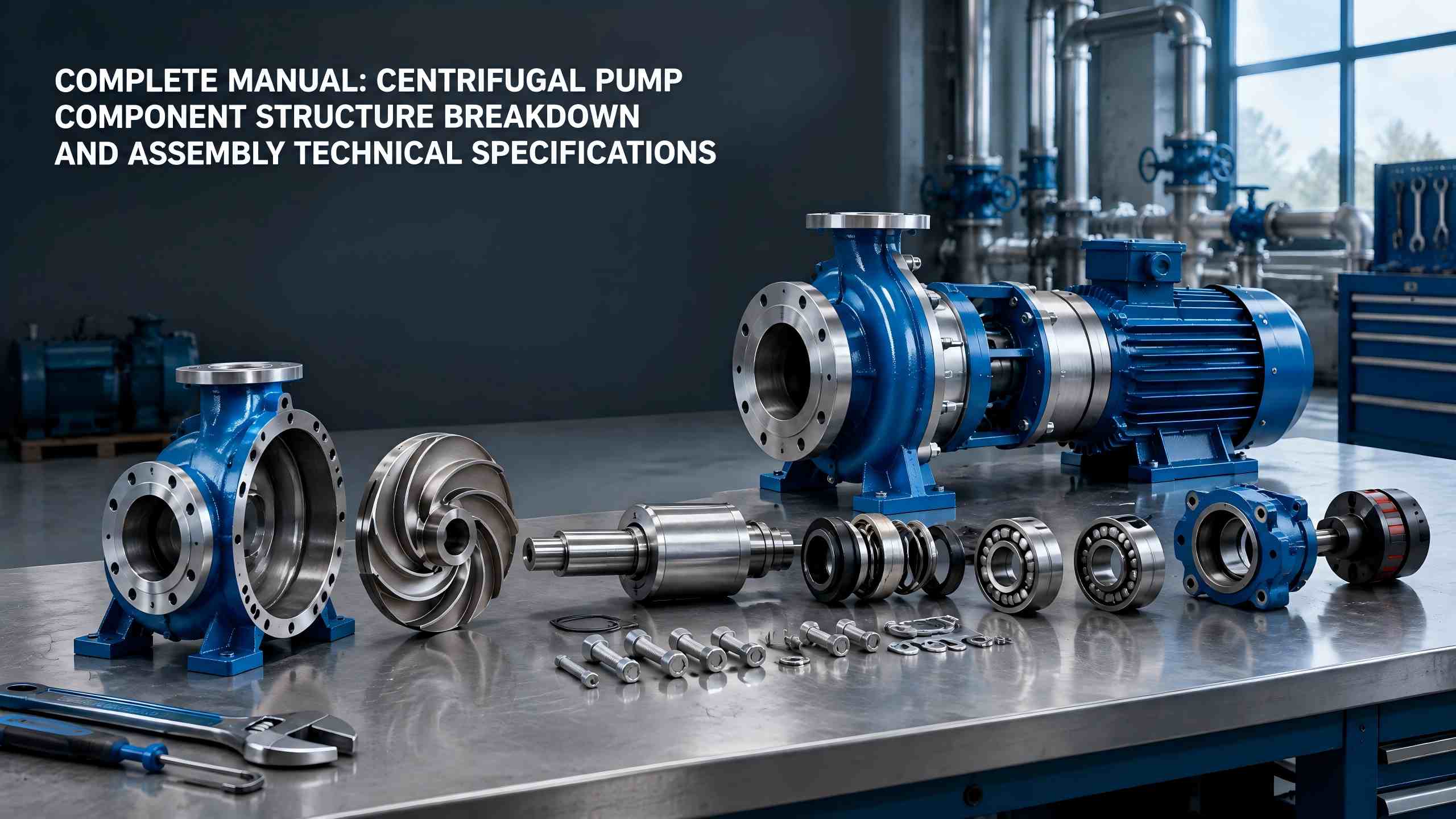 Specifiche tecniche di composizione e montaggio della struttura dei componenti della pompa centrifuga